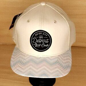 Pukka New Mens Tan Pastel Detroit Golf Club Snap Back Hat